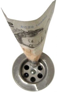 Money down the drain cropped taxrebateorguk